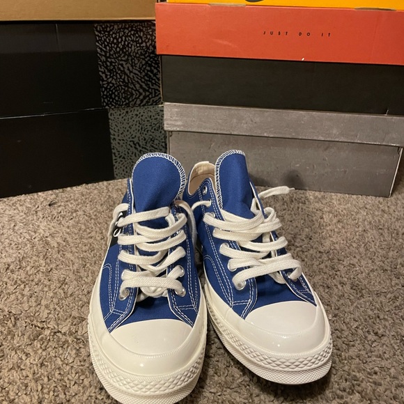Como Des Cargons Converse Blue and White main image 4